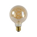 Lucide 49032/05/62 Żarówka G95 - 9.5 cm - LED Dim. - E27 - 1x4.9W 2200K - Bursztynowa