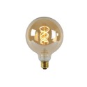 Lucide 49033/05/62 Żarówka żarnikowa G125 - 12.5 cm - LED Dim. - E27 - 1x4.9W 2200K - Bursztynowa