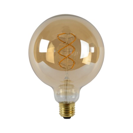 Lucide 49033/05/62 Żarówka żarnikowa G125 - 12.5 cm - LED Dim. - E27 - 1x4.9W 2200K - Bursztynowa