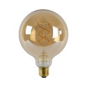 Lucide 49033/05/62 Żarówka żarnikowa G125 - 12.5 cm - LED Dim. - E27 - 1x4.9W 2200K - Bursztynowa