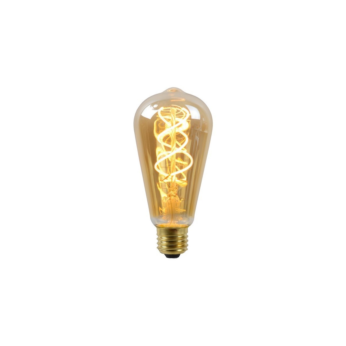 Lucide 49034/05/62 ST64 - Żarówka z żarnikiem - 6.4 cm - Ściemniacz LED - E27 - 1x4.9W 2200K - Bursztynowy