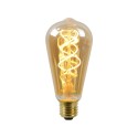 Lucide 49034/05/62 ST64 - Żarówka z żarnikiem - 6.4 cm - Ściemniacz LED - E27 - 1x4.9W 2200K - Bursztynowy