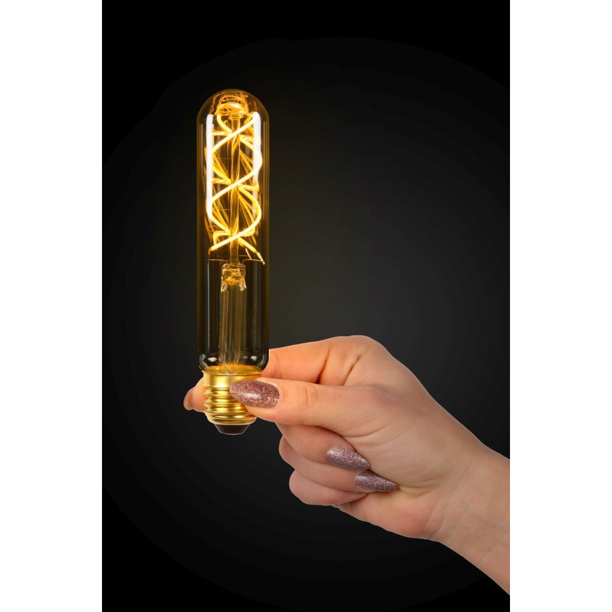 Lucide 49035/05/62 T32 - Żarówka żarnikowa - 3 cm - LED Dim. - E27 - 1x4.9W 2200K - Bursztynowa
