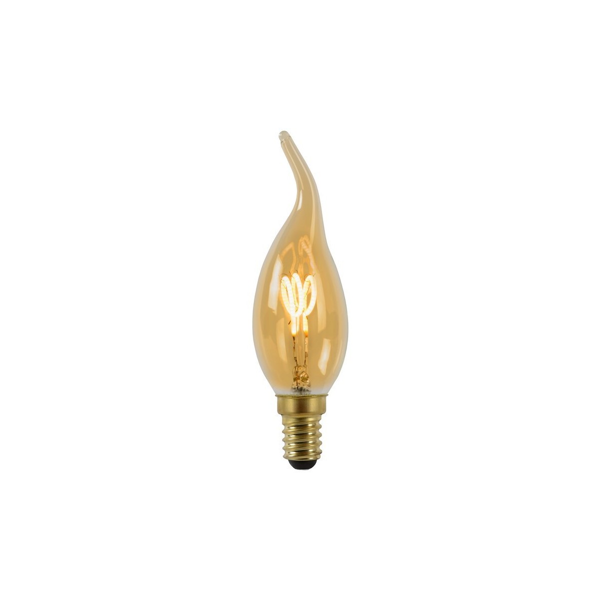 Lucide 49036/03/62 CT35 - Żarówka żarnikowa - 3.5 cm - LED Dim. - E14 - 1x3W 2200K - Bursztynowa
