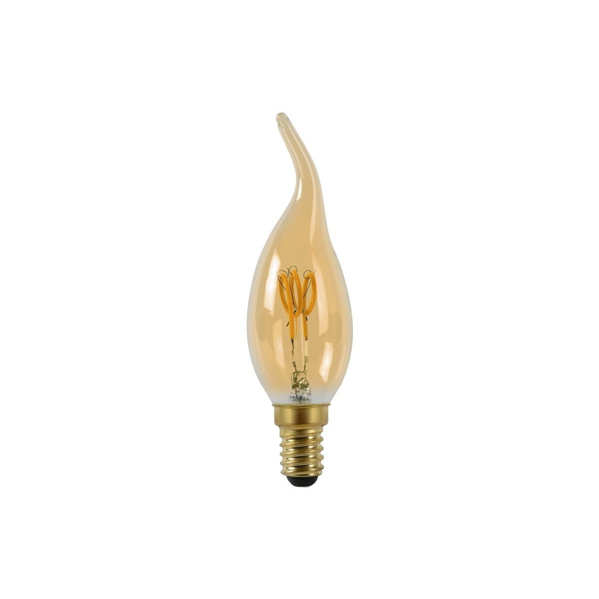 Lucide 49036/03/62 CT35 - Żarówka żarnikowa - 3.5 cm - LED Dim. - E14 - 1x3W 2200K - Bursztynowa