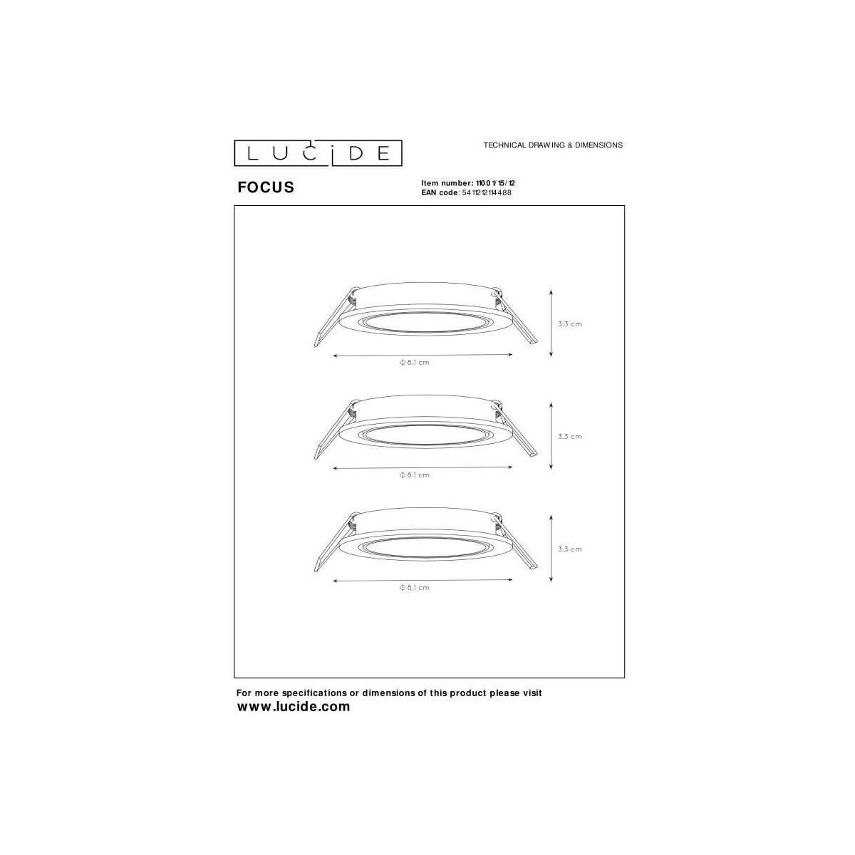Lucide FOCUS 11001/15/12