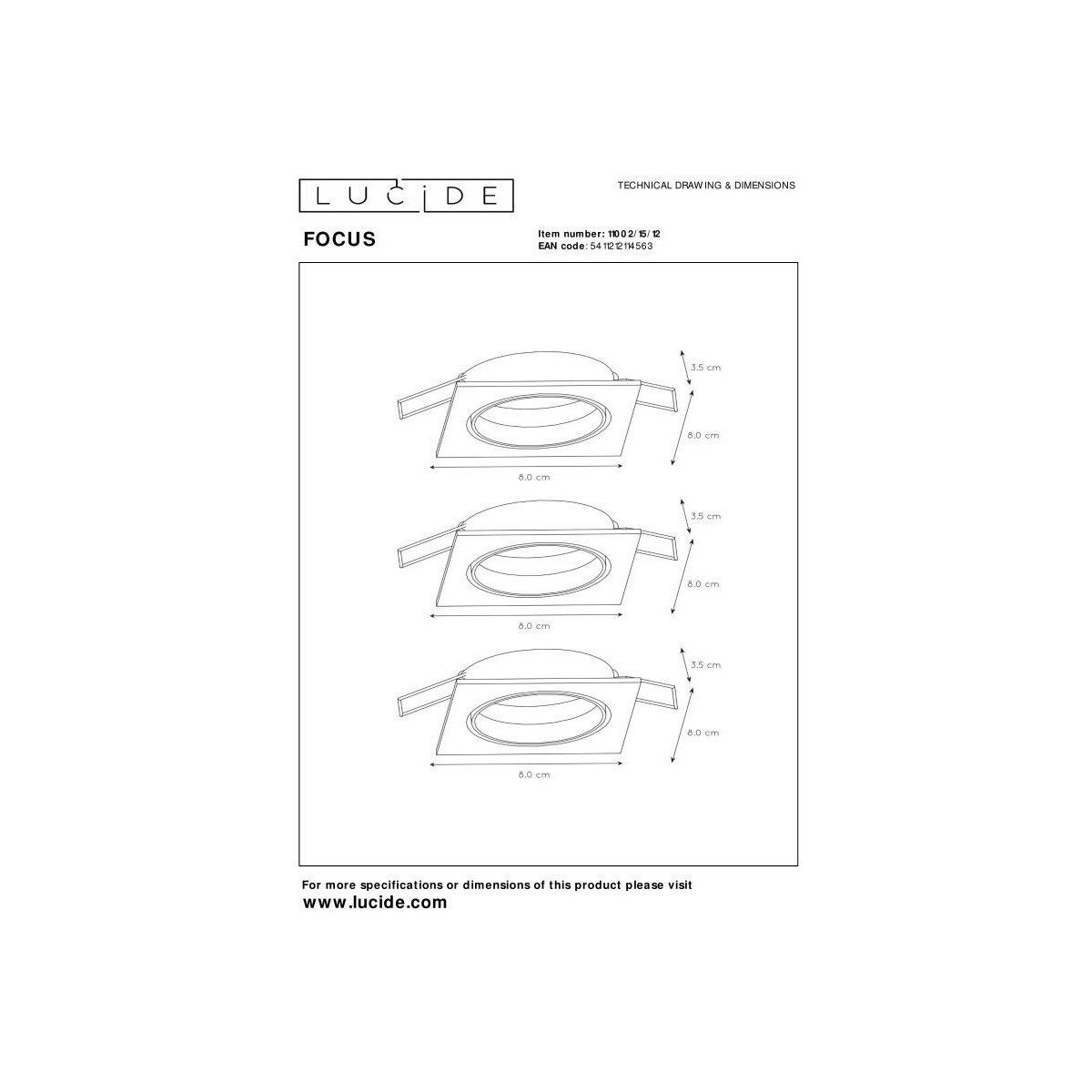 Lucide FOCUS 11002/15/12