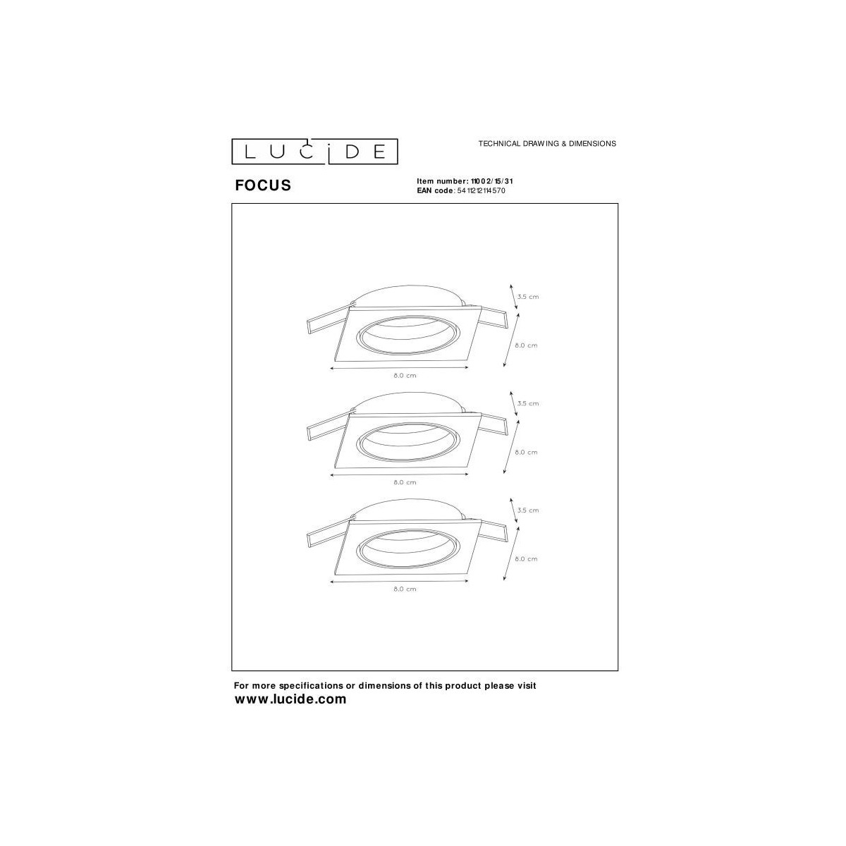Lucide FOCUS 11002/15/31