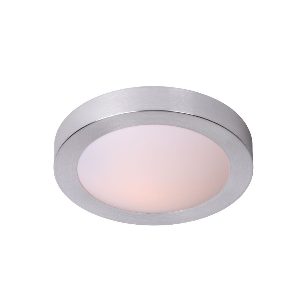 Lucide 79158/01/12 FRESH - Lampa sufitowa łazienkowa wpuszczana - 27 cm - 1xE27 - IP44 - Chrom satynowy