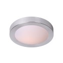 Lucide 79158/01/12 FRESH - Lampa sufitowa łazienkowa wpuszczana - 27 cm - 1xE27 - IP44 - Chrom satynowy
