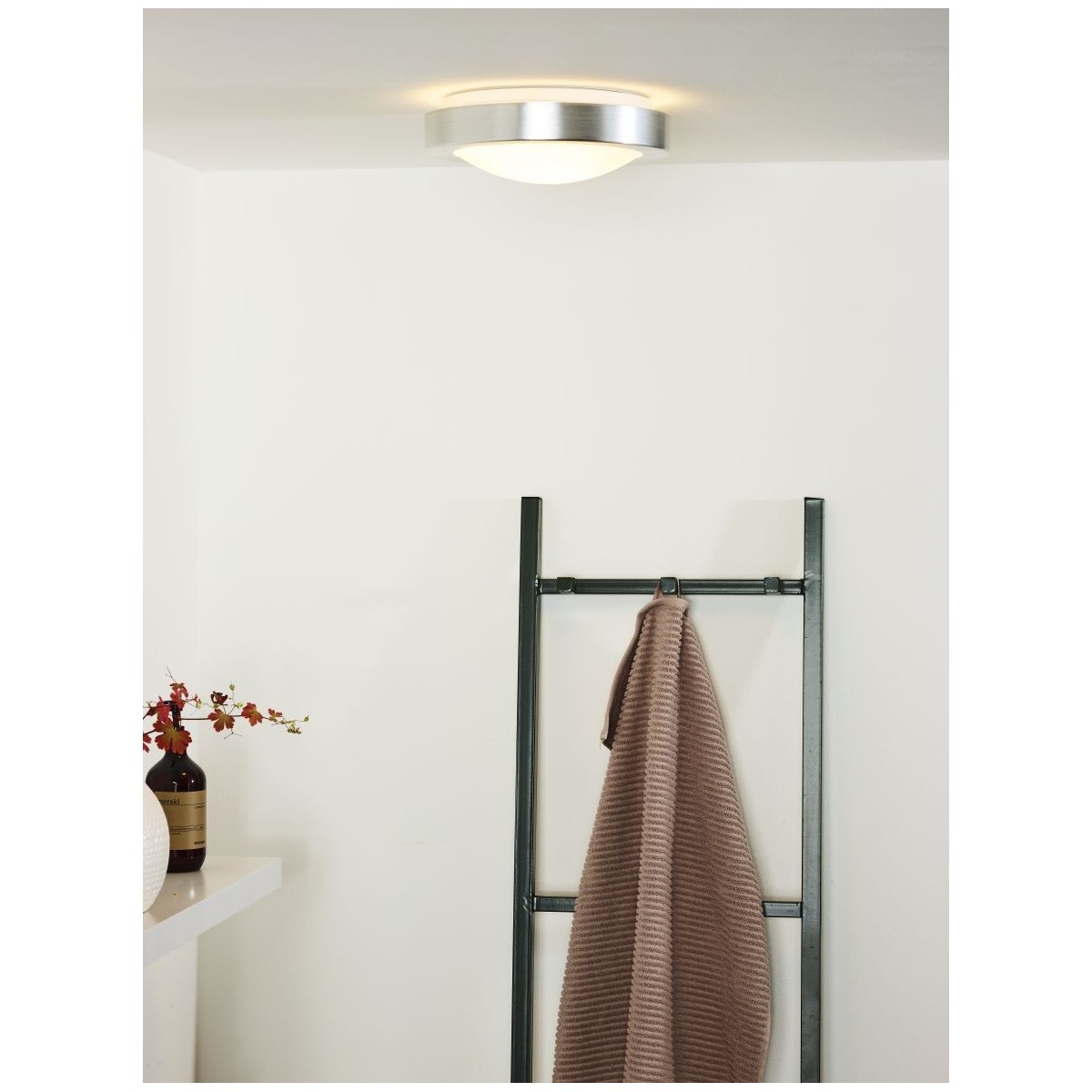 Lucide 79158/01/12 FRESH - Lampa sufitowa łazienkowa wpuszczana - 27 cm - 1xE27 - IP44 - Chrom satynowy