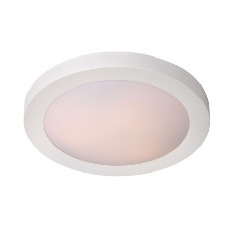 Lucide 79158/01/31 FRESH - Lampa sufitowa łazienkowa wpuszczana - 27 cm - 1xE27 - IP44 - Biała