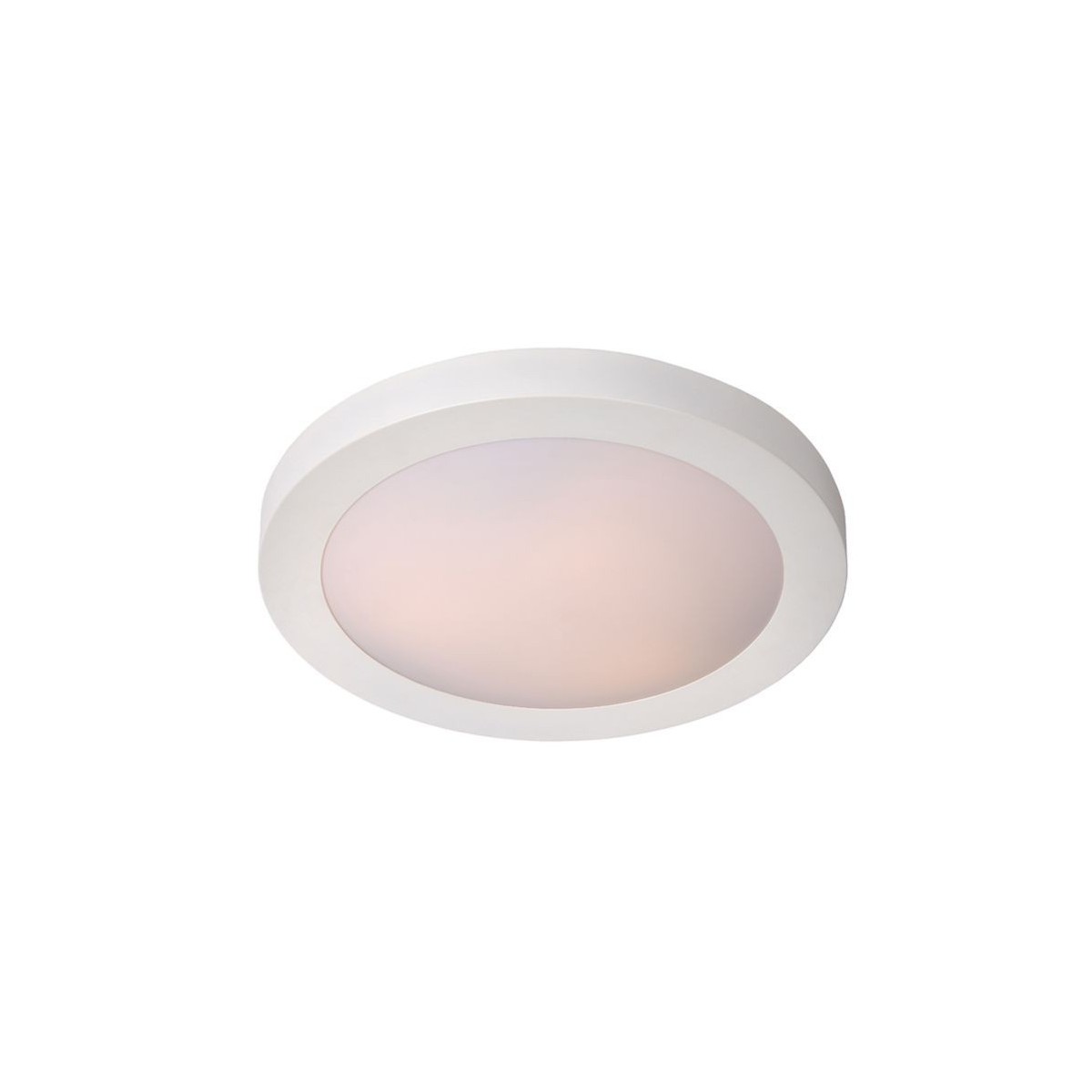 Lucide 79158/01/31 FRESH - Lampa sufitowa łazienkowa wpuszczana - 27 cm - 1xE27 - IP44 - Biała
