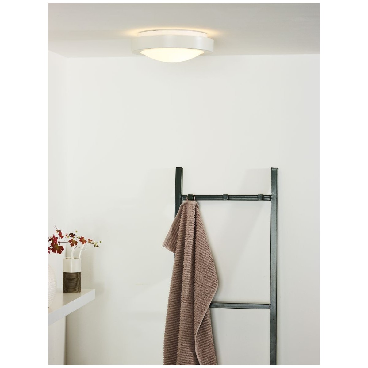 Lucide 79158/01/31 FRESH - Lampa sufitowa łazienkowa wpuszczana - 27 cm - 1xE27 - IP44 - Biała