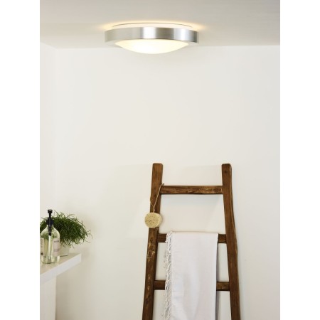 Lucide 79158/02/12 FRESH - Lampa sufitowa łazienkowa wpuszczana - 35 cm - 2xE27 - IP44 - Chrom satynowy