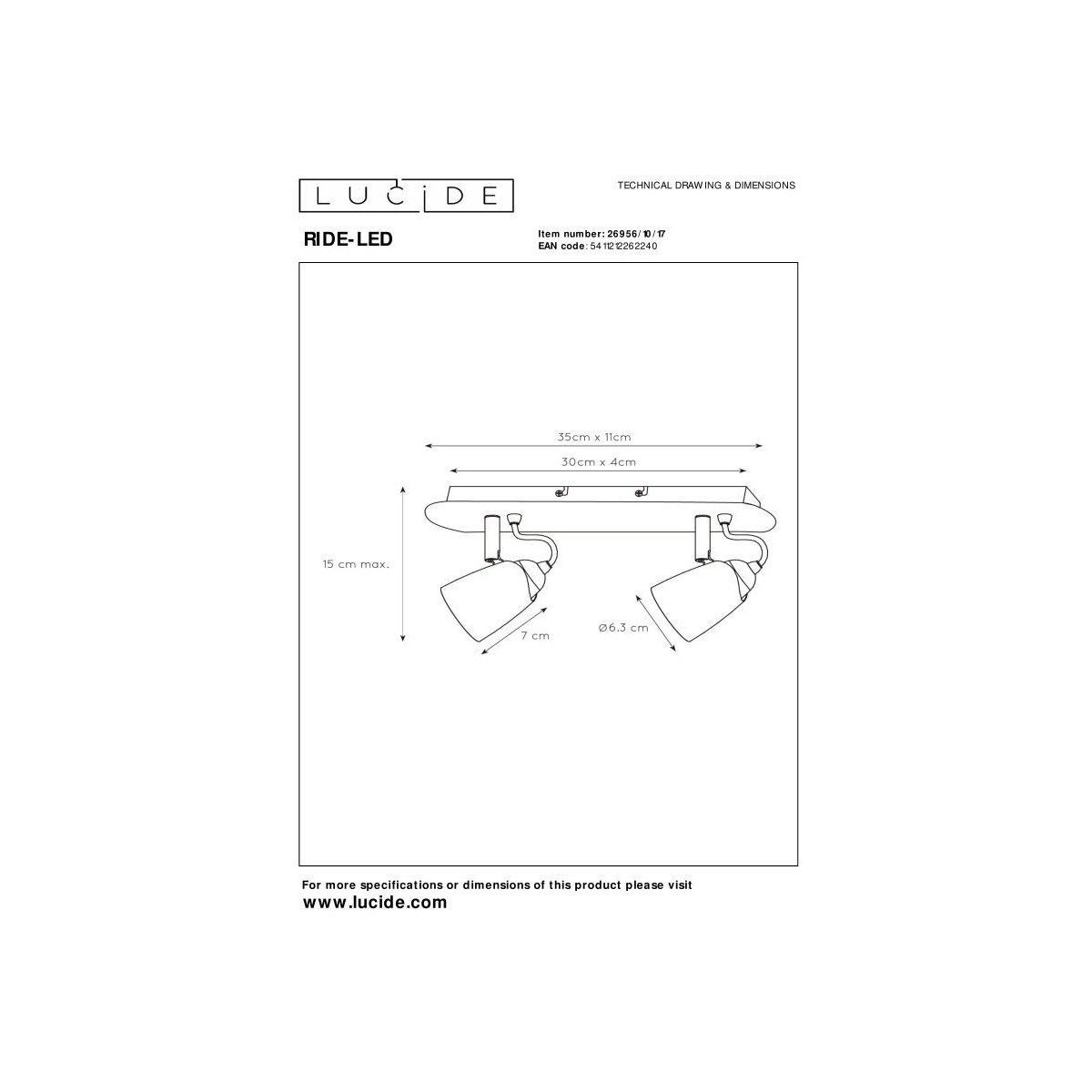 Lucide RIDE-LED 26956/10/17