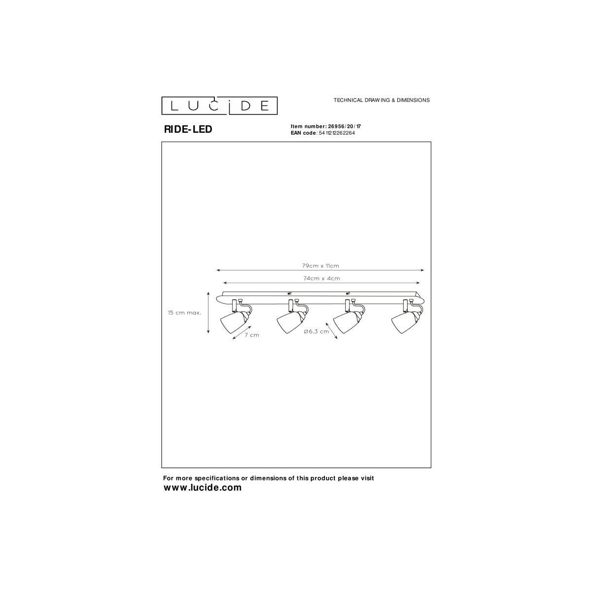 Lucide RIDE-LED 26956/20/17