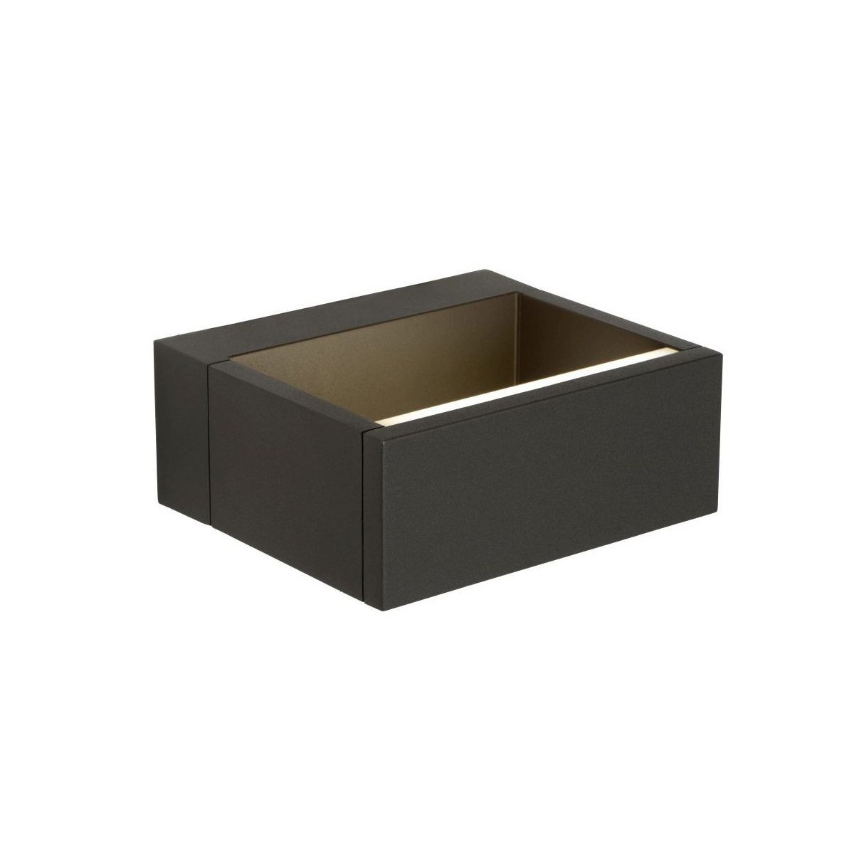 Lucide 28857/06/30 GOA - Kinkiet do wewnątrz i na zewnątrz - LED - 1x10W 3000K - IP54 - Antracyt