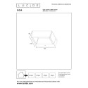 Lucide 28857/06/30 GOA - Kinkiet do wewnątrz i na zewnątrz - LED - 1x10W 3000K - IP54 - Antracyt