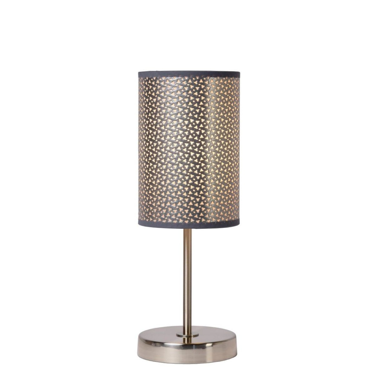 Lucide 08500/81/36 MODA - Lampa stołowa - 13 cm - 1xE27 - Szara