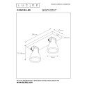 Lucide CONCRI-LED 05910/10/30