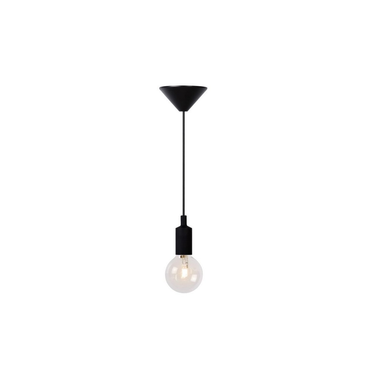 Lucide 08408/01/30 FIX - Lampa wisząca - 10 cm - 1xE27 - Czarna