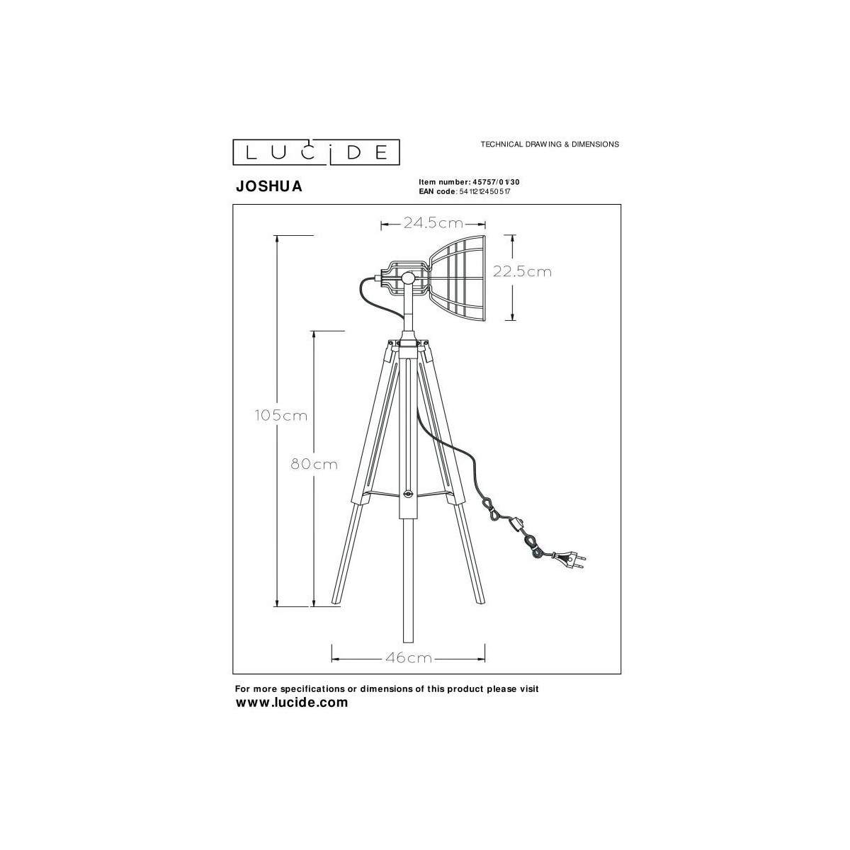 Lucide JOSHUA 45757/01/30