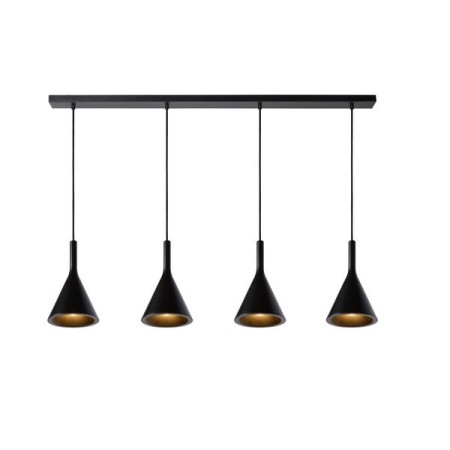 Lucide 35410/04/30 GIPSY - Lampa wisząca - 4xE27 - Czarna