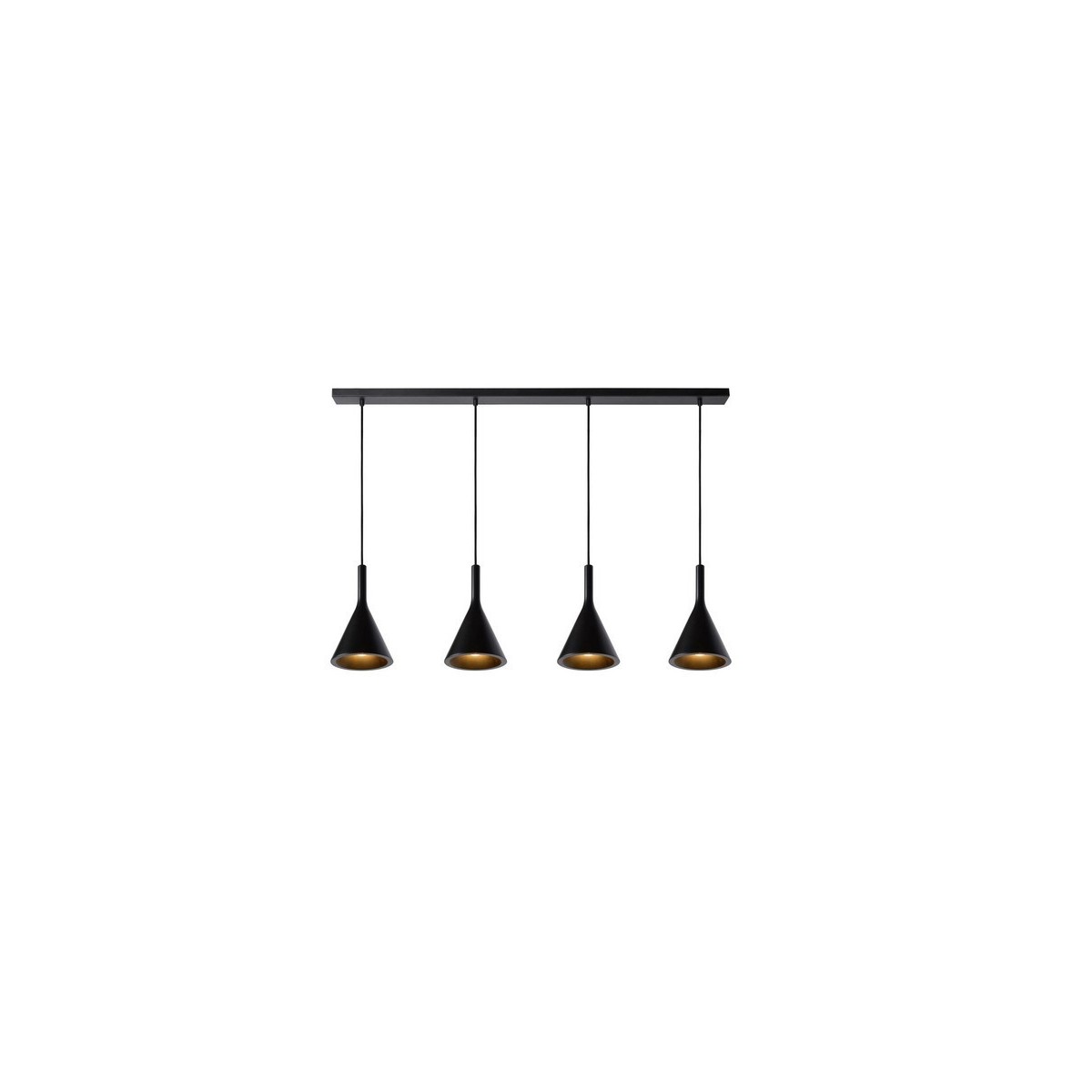 Lucide 35410/04/30 GIPSY - Lampa wisząca - 4xE27 - Czarna