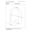 Lucide 79200/08/31 BOXER - Lampka nocna - Kinkiet - LED - 3000K - Z portem ładowania USB - Biały