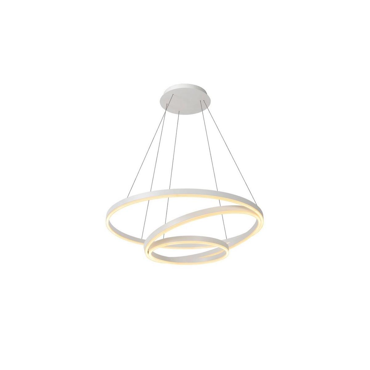 Lucide 46402/99/31 TRINITI - Lampa wisząca - 80 cm - Ściemniacz LED - 3000K - Biały