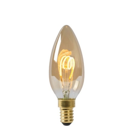 Lucide 49043/03/62 C35 - Żarówka żarnikowa - 3.5 cm - LED Dim. - E14 - 1x3W 2200K - Bursztynowa