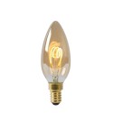 Lucide 49043/03/62 C35 - Żarówka żarnikowa - 3.5 cm - LED Dim. - E14 - 1x3W 2200K - Bursztynowa