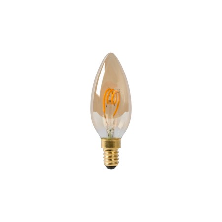 Lucide 49043/03/62 C35 - Żarówka żarnikowa - 3.5 cm - LED Dim. - E14 - 1x3W 2200K - Bursztynowa
