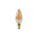 Lucide 49043/03/62 C35 - Żarówka żarnikowa - 3.5 cm - LED Dim. - E14 - 1x3W 2200K - Bursztynowa
