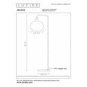 Lucide 34738/01/65 JULIUS - Lampa podłogowa - 28 cm - 1xE27 - Szary dymny