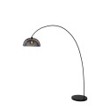 Lucide 30773/01/30 MESH - Lampa podłogowa łukowa - 1xE27 - Czarna