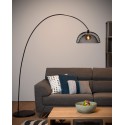 Lucide 30773/01/30 MESH - Lampa podłogowa łukowa - 1xE27 - Czarna