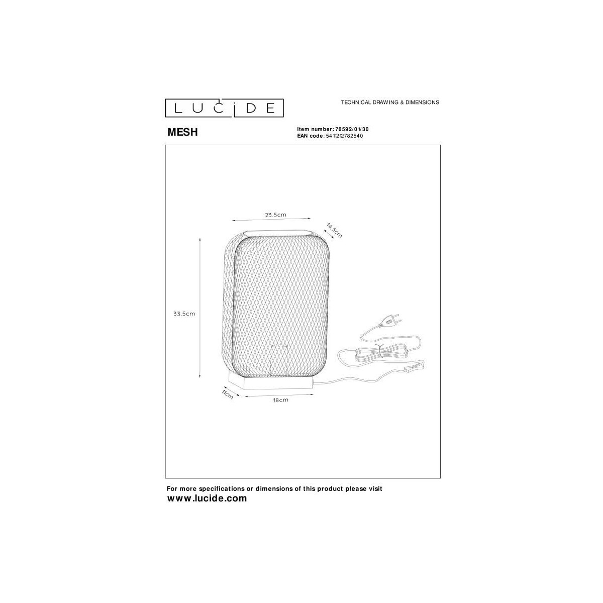 Lucide MESH 78592/01/30