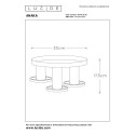 Lucide 45179/13/30 ANAKA - Lampa sufitowa wpuszczana - 30 cm - 3xE27 - Czarna