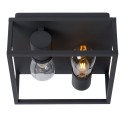 Lucide 27100/02/30 CARLYN - Lampa sufitowa łazienkowa - 2xE14 - IP54 - Czarna