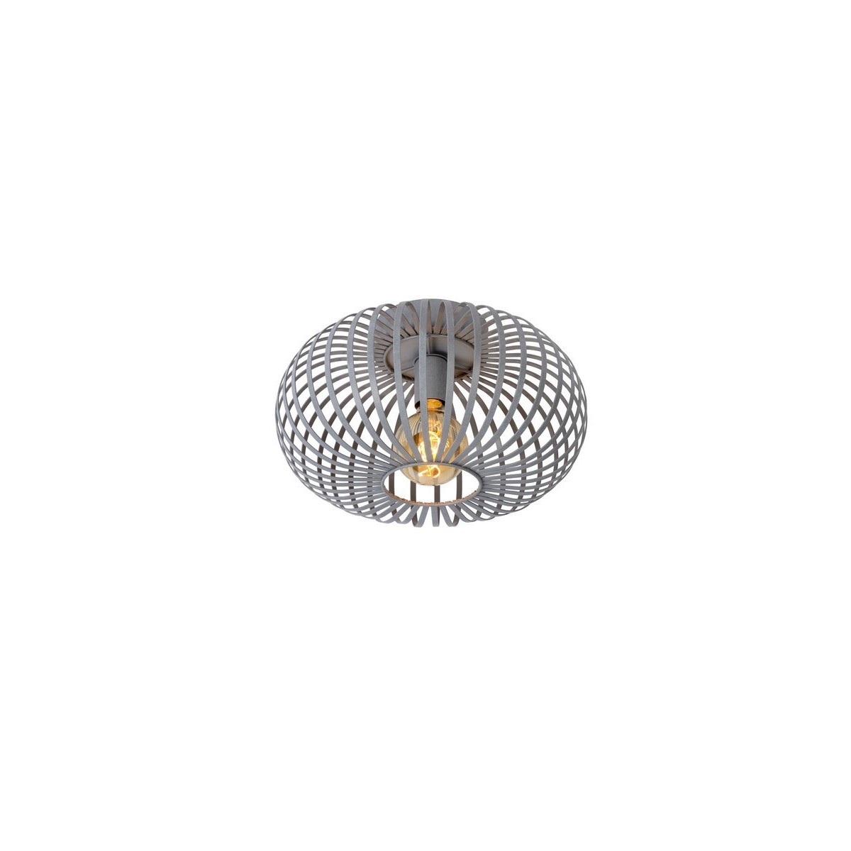 Lucide 78174/40/36 MANUELA - Lampa sufitowa wpuszczana - 39.5 cm - 1xE27 - Szara