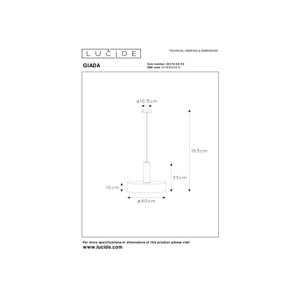 Lucide GIADA 30472/40/02