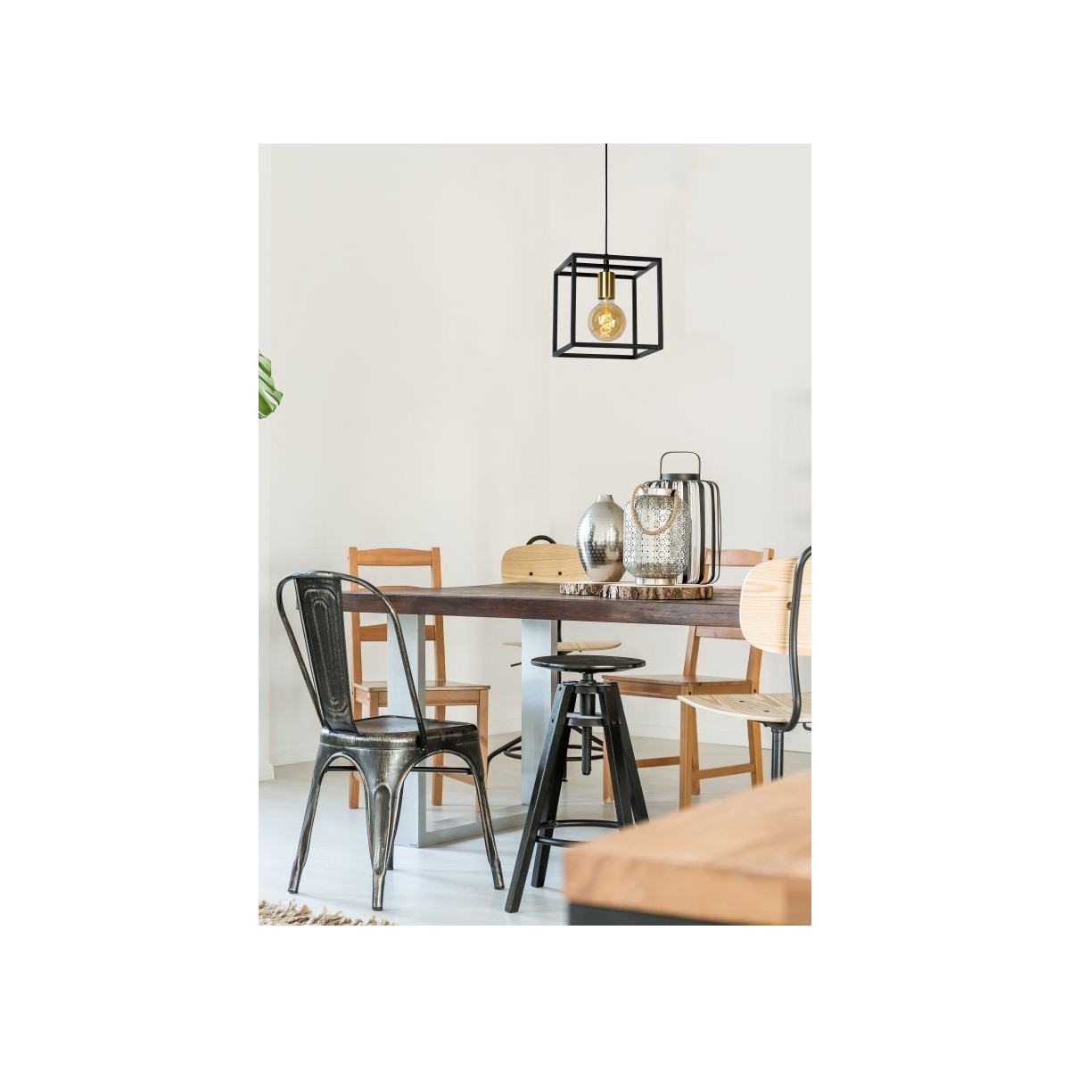 Lucide 00424/01/30 RUBEN - Lampa wisząca - 1xE27 - Czarny