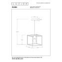 Lucide 00424/01/30 RUBEN - Lampa wisząca - 1xE27 - Czarny