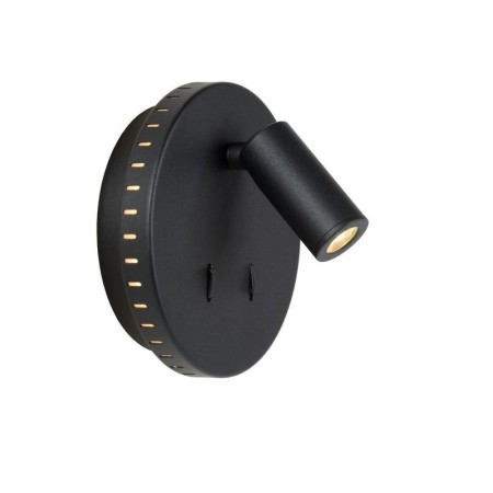 Lucide 79201/09/30 BENTJER - Lampka nocna - Kinkiet - 14 cm - LED - 3000K - Czarny