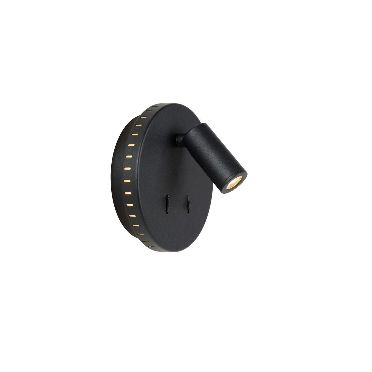 Lucide 79201/09/30 BENTJER - Lampka nocna - Kinkiet - 14 cm - LED - 3000K - Czarny