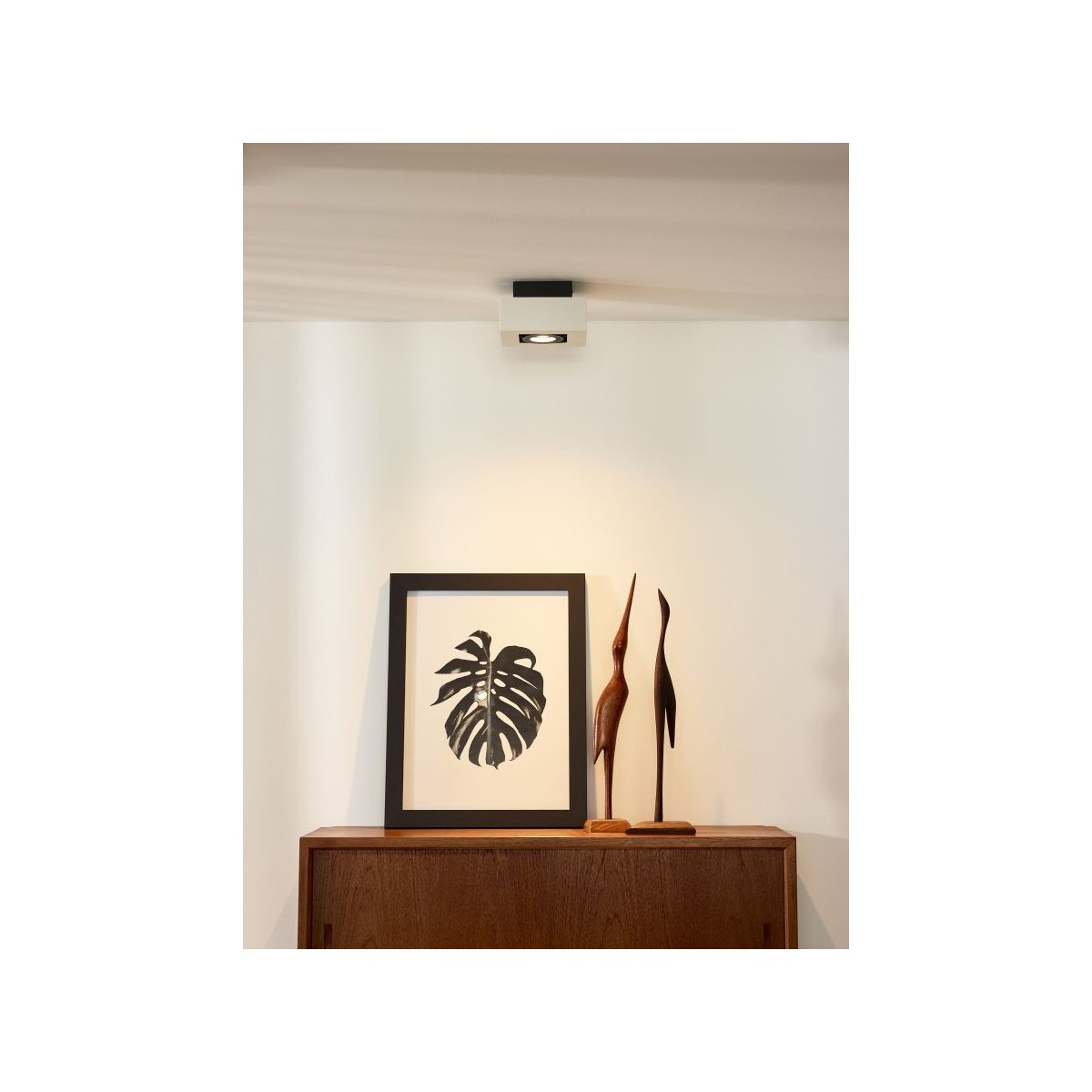 Lucide 09119/06/31 XIRAX - Reflektor sufitowy - LED Ściemnialny do ciepłego - GU10 - 1x5W 2200K-3000K - Biały