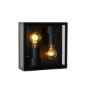 Lucide 15802/02/30 DUKAN - Lampa sufitowa wpuszczana do wewnątrz i na zewnątrz - 2xE27 - IP65 - Czarna