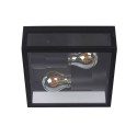 Lucide 15802/02/30 DUKAN - Lampa sufitowa wpuszczana do wewnątrz i na zewnątrz - 2xE27 - IP65 - Czarna